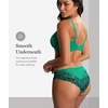 image:imagePanache Envy Brazilian Panties  Stretch Lace Briefs with Cotton Gusset for Everyday ComfortIvory