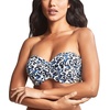image:imagePanache Serengeti Twist Bandeau Underwire Bikini Top SW1653Blue Animal