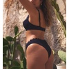 image:imagePanache Swim Bikini Sets for Women  Spirit Lauren Underwire amp Cheeky Bikini  Black 32E Small