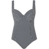 image:imagePanache Swim Flutter Paloma Underwire Balcony One Piece Swimsuit Black Gingham30FF Tummy Control Swimsuit for Women Full Coverage Swimwear