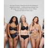 image:imagePanache Tango Balcony Bra for Women  Wired NonPadded Full Cup Support with Leaf EmbroideryBlack