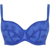 image:imagePanache Tango Balcony Bra for Women  Wired NonPadded Full Cup Support with Leaf EmbroideryCobalt