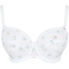 image:imagePanache Tango Balcony Bra for Women  Wired NonPadded Full Cup Support with Leaf EmbroideryWhite Edit