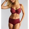 image:imagePanache Tango Essence Balconette Bra for Women  Full Coverage NonStretch Support Sheer Mesh LookCherry Red