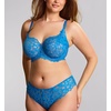 image:imagePanache Womens Allure Brazilian Panties with Lace Detail Keyhole Back and Gold Ring AccentAzure Blue
