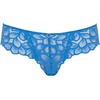 image:imagePanache Womens Allure Brazilian Panties with Lace Detail Keyhole Back and Gold Ring AccentAzure Blue