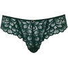 image:imagePanache Womens Allure Brazilian Panties with Lace Detail Keyhole Back and Gold Ring AccentForest Green