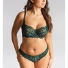 image:imagePanache Womens Allure Brazilian Panties with Lace Detail Keyhole Back and Gold Ring AccentForest Green