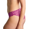 image:imagePanache Womens Allure Brazilian Panties with Lace Detail Keyhole Back and Gold Ring AccentMagenta