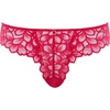 image:imagePanache Womens Allure Brazilian Panties with Lace Detail Keyhole Back and Gold Ring AccentRaspberry