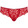 image:imagePanache Womens Allure Brazilian Panties with Lace Detail Keyhole Back and Gold Ring AccentTrue Red