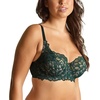 image:imagePanache Womens Allure Full Cup Bra  Sheer Lace with Side Sling amp Power Mesh SupportForest Green