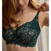 image:imagePanache Womens Allure Full Cup Bra  Sheer Lace with Side Sling amp Power Mesh SupportForest Green
