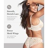 image:imagePanache Womens Allure Full Cup Bra  Sheer Lace with Side Sling amp Power Mesh SupportHoney