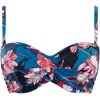 image:imagePanache Womens Anya Riva Print Twist Bandeau Bikini TopBlueFloral