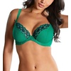 image:imagePanache Womens Envy Plunge Underwire Bra 7286Emerald Leopard