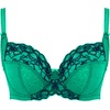 image:imagePanache Womens Envy Underwire Balcony Stretch Lace Bra  Full Coverage Supportive Lift amp Comfort for Large BustEmerald Leopard