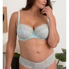 image:imagePanache Womens Envy Underwire Balcony Stretch Lace Bra  Full Coverage Supportive Lift amp Comfort for Large BustIce Blue