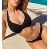 image:imagePanache Womens Jennifer Plunge Underwire Bikini Top SW2024Aurora BlackWhite