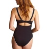 image:imagePanache Womens Lara Plunge Underwire One Piece Swimsuit SW2020Aurora BlackWhite