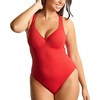 image:imagePanache Womens Lara Plunge Underwire One Piece Swimsuit SW2020Aurora Red