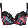 image:imagePanache Womens Nina Underwire Stretch Lace Side Support Bra  Balcony Style Full Coverage for Large BustsBlackFloral