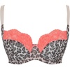 image:imagePanache Womens Nina Underwire Stretch Lace Side Support Bra  Balcony Style Full Coverage for Large BustsLeopardCoral