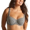 image:imagePanache Womens Olivia Gingham Wired Bikini Top NonPadded Full Cup Supportive FitBlack Gingham
