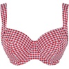 image:imagePanache Womens Olivia Gingham Wired Bikini Top NonPadded Full Cup Supportive FitRed Gingham