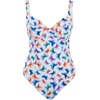 image:imagePanache Womens Paloma Gingham Swimsuit  Balcony Support Retro Chic StyleFlutter Print