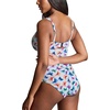 image:imagePanache Womens Paloma Gingham Swimsuit  Balcony Support Retro Chic StyleFlutter Print
