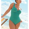 image:imagePanache Womens Paloma Gingham Swimsuit  Balcony Support Retro Chic StyleGreen Gingham