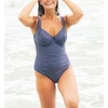image:imagePanache Womens Paloma Gingham Swimsuit  Balcony Support Retro Chic StyleNavy Gingham