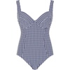 image:imagePanache Womens Paloma Gingham Swimsuit  Balcony Support Retro Chic StyleNavy Gingham