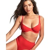 image:imagePanache Womens Rossa Wired Plunge Triangle Bikini Swim Top SW1754 Rossa Red 34D