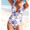 image:imagePanache Womens Taylor Plunge Nonwire Swimsuit SW1760Capri Print