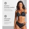 image:imagePanache Womens Underwire 365 Smooth amp Seamless Plunge TShirt Bra  Deep V NoShow Bra Supportive amp Comfortable FitBlack
