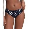 image:imagePanache Swim Anya Riva Spot Ruched Classic Bikini Bottom NAVYVANILLA 8 Bikini Bottoms for Women Ruched Sides Full Coverage High Leg Cut Swim Bottoms Mix and Match Swimwear