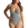 image:imagePanache Swim Flutter Paloma Underwire Balcony One Piece Swimsuit Black Gingham30FF Tummy Control Swimsuit for Women Full Coverage Swimwear