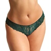image:imagePanache Womens Allure Brazilian Panties with Lace Detail Keyhole Back and Gold Ring AccentForest Green
