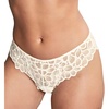 image:imagePanache Womens Allure Brazilian Panties with Lace Detail Keyhole Back and Gold Ring AccentIvory