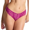 image:imagePanache Womens Allure Brazilian Panties with Lace Detail Keyhole Back and Gold Ring AccentMagenta