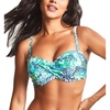 image:imagePanache Womens Cape Verde Twist Bandeau Underwire Bikini Top SW1663Wild Animal