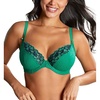 image:imagePanache Womens Envy Plunge Underwire Bra 7286Emerald Leopard