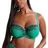 image:imagePanache Womens Envy Underwire Balcony Stretch Lace Bra  Full Coverage Supportive Lift amp Comfort for Large BustEmerald Leopard