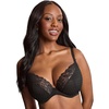 image:imagePanache Womens Envy Underwire Stretch Lace Plunge Bra  NonPadded Deep Neckline Extra Support for Fuller BustsBlack