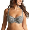 image:imagePanache Womens Olivia Gingham Wired Bikini Top NonPadded Full Cup Supportive FitBlack Gingham