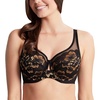 image:imagePanache Womens Sabrina High Apex Balconnet Underwire Bra 10631BlackVintage Gold