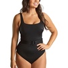 image:imagePanache Womens Serena Square Neck Underwire Swimsuit with Supportive Belt and Powermesh LiningSignature Black