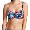 image:imagePanache Womens Standard Anya Riva Print Twist Bandeau Bikini TopBlueFloral